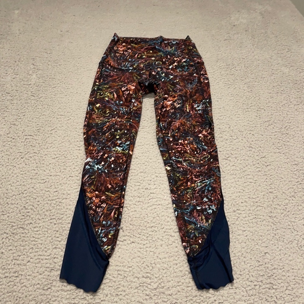 Lululemon Wunder Under High-Rise Crop Scallop Full-On Luxtreme Foliage size 2